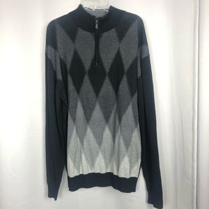Method Quarter Zip Up Pullover Sweater Mens